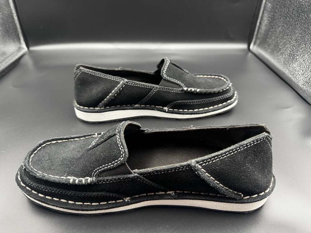 Ariat Womens Black Suede Cruiser Shoes 10027355, - Picture 4 of 5